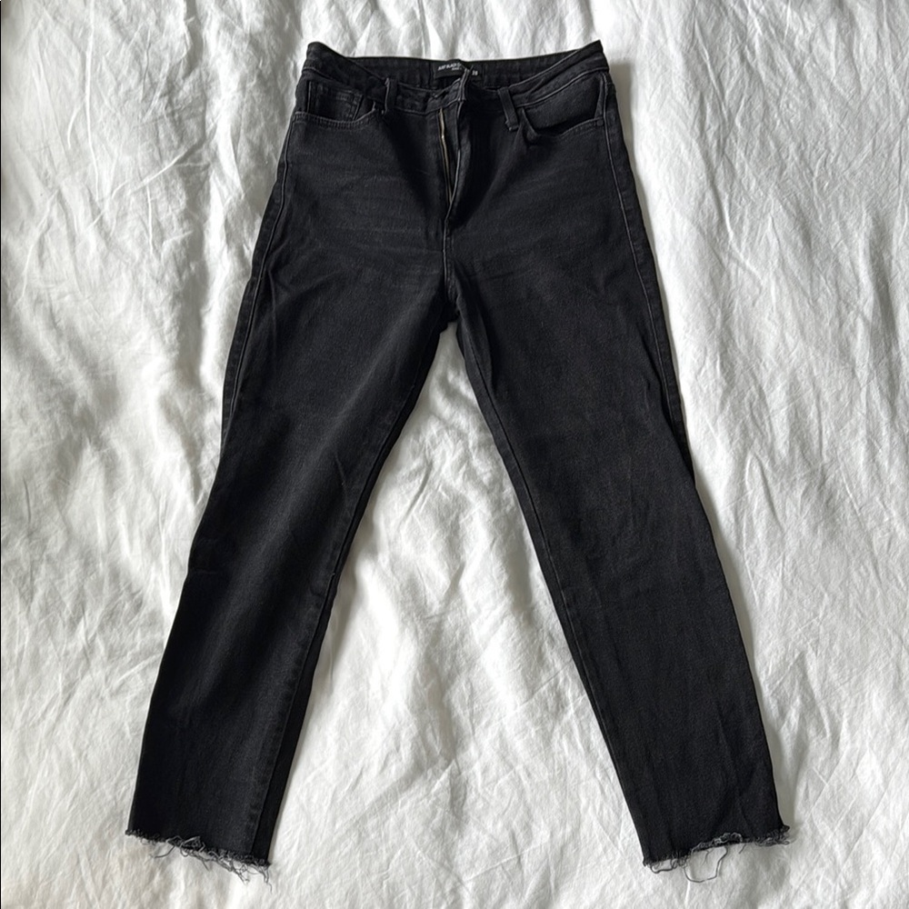 Just Black Ankle Cropped Black Jeans